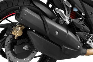 Detalhe roda e escapamento